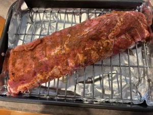 barbecue baby back ribs seasoned