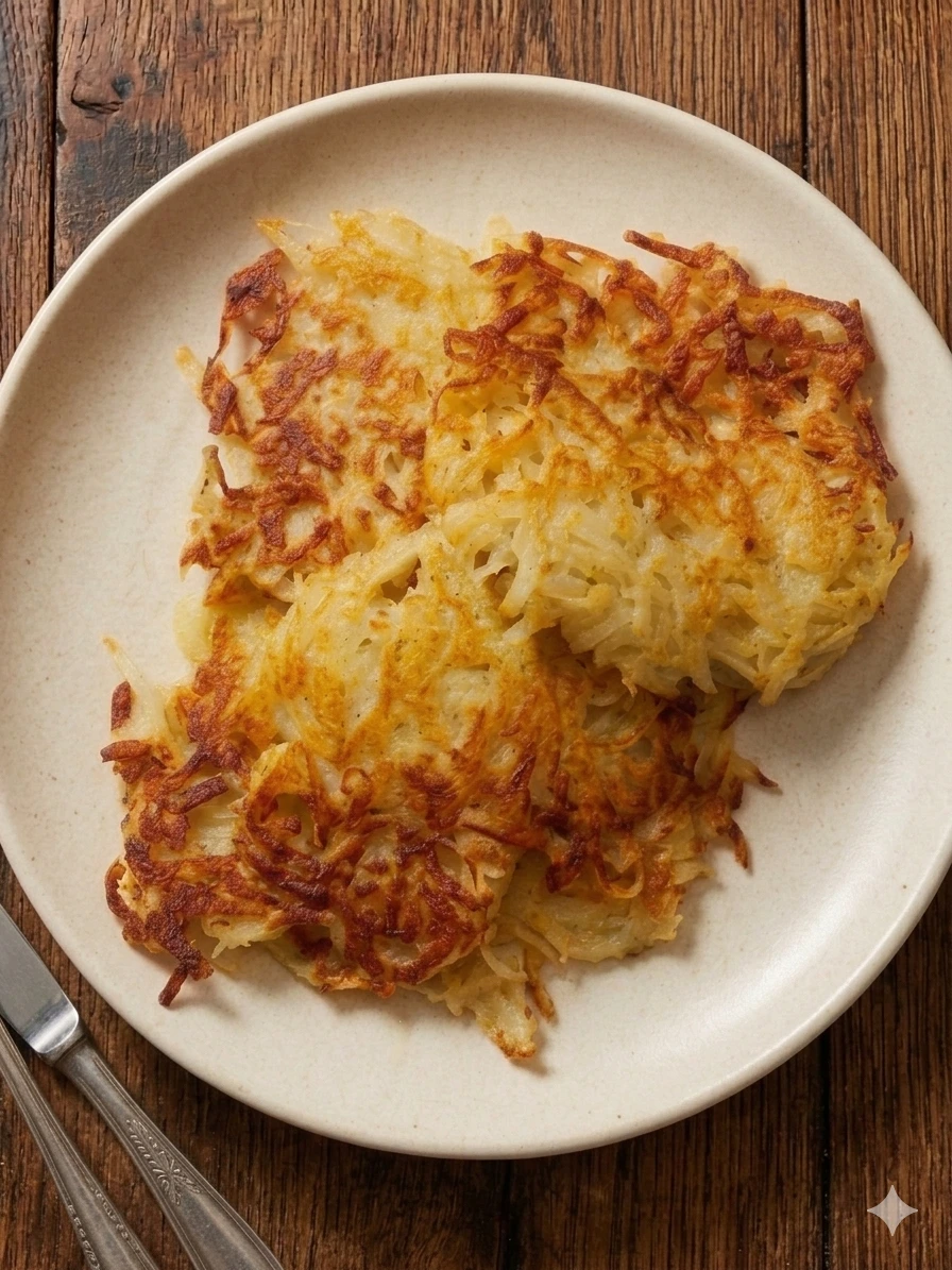 pefectly golden potato pancakes