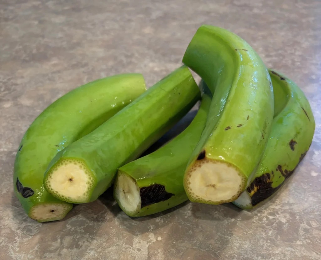 Air Fryer Green Bananas air fryer green bananas cut end