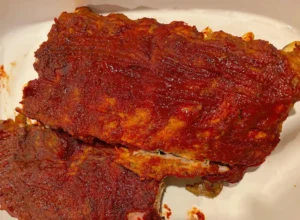 baby back spare ribs with chipotle barbeque sauce unmodified