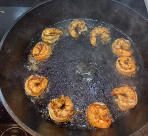 easy fajita style shrimp and grits cook shrimp