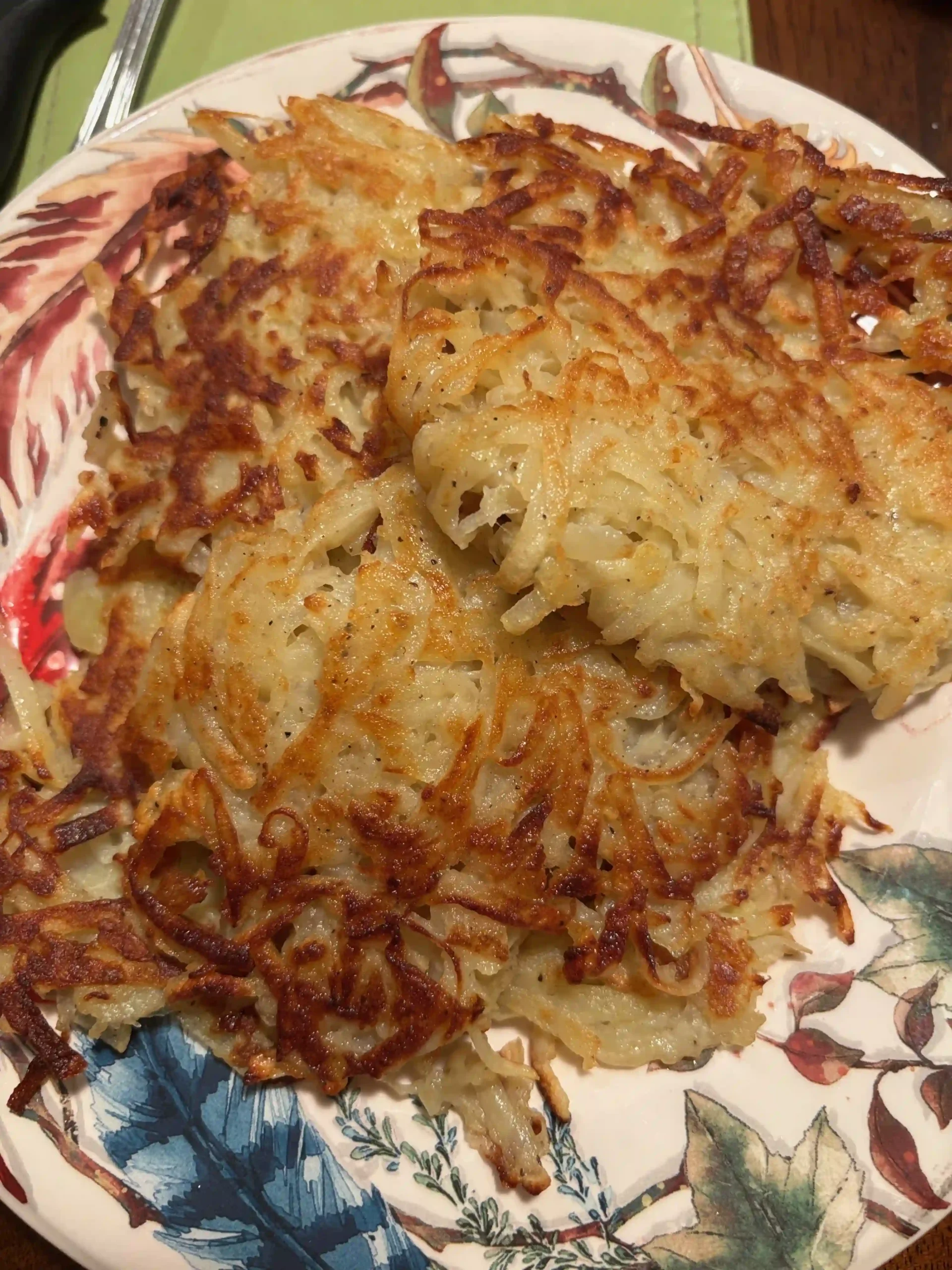 pefectly golden potato pancakes unmodified