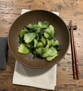 shanghai style stir fried bok choy