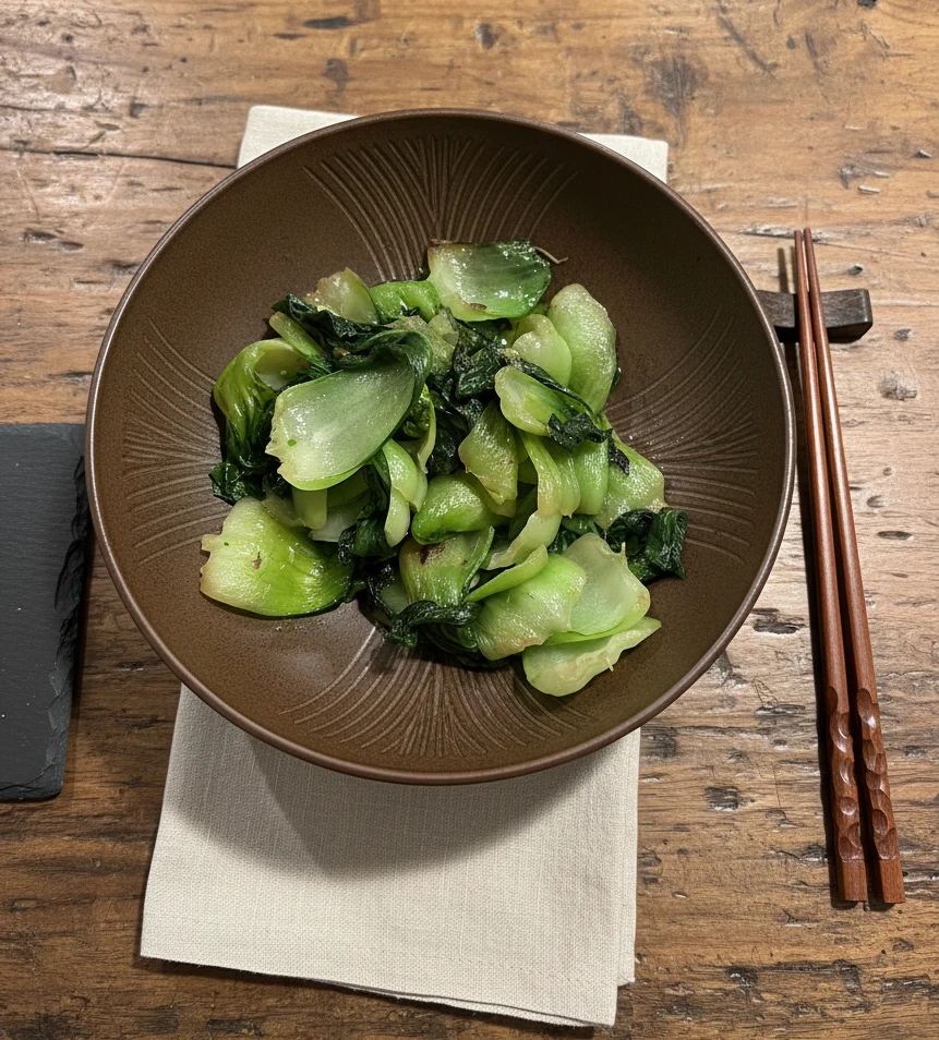 shanghai style stir fried bok choy