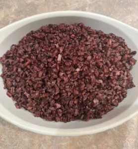 simple savory vegan buttered black rice