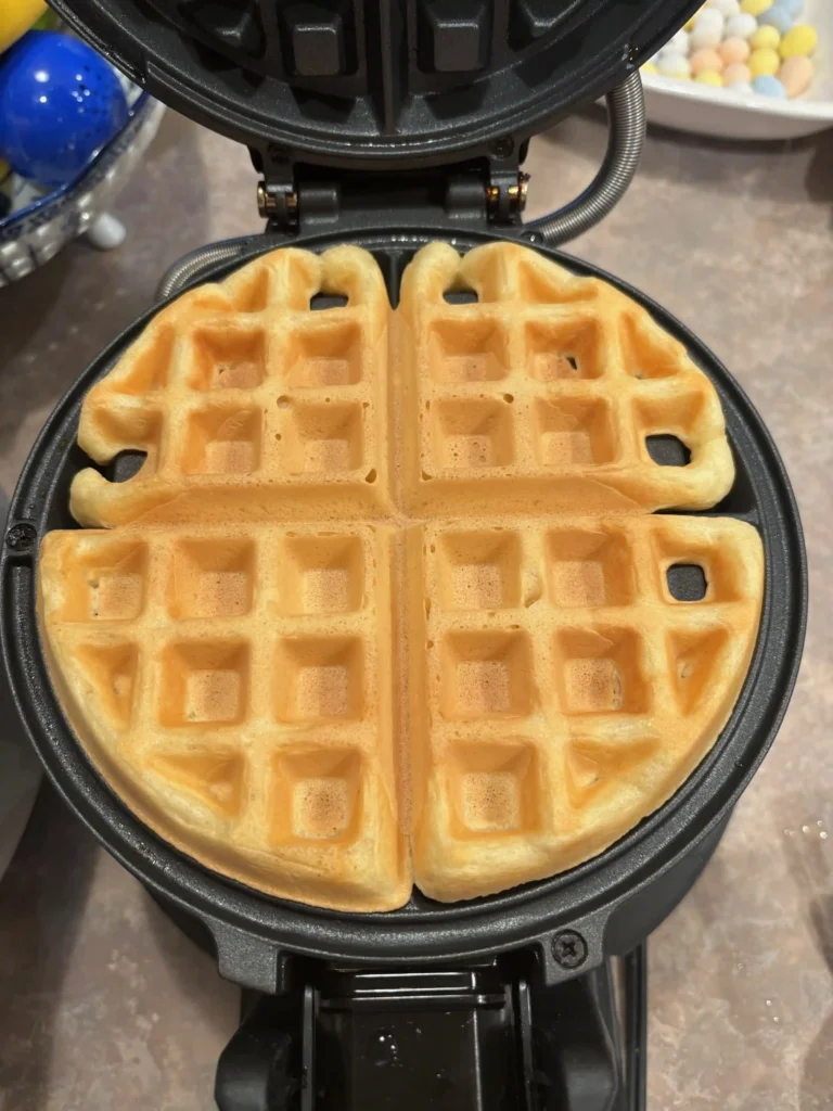 waffle cooked