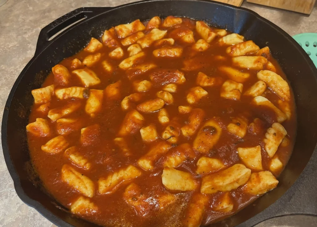 Cast Iron Gnocchi Pizza Bake cast iron gnocchi pizza bake making