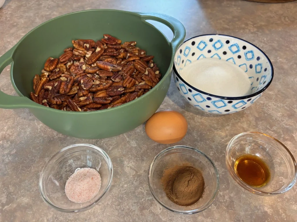 crunchy cinnamon sugar free candied pecans ingredients