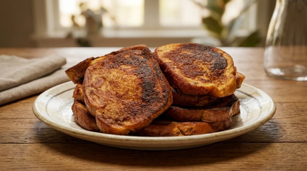 golden cinnamon brioche french toast hero