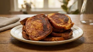 golden cinnamon brioche french toast hero