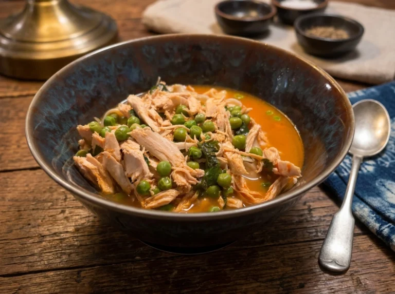 Freshcipe thai coconut curry noodle soup with shredded chicken