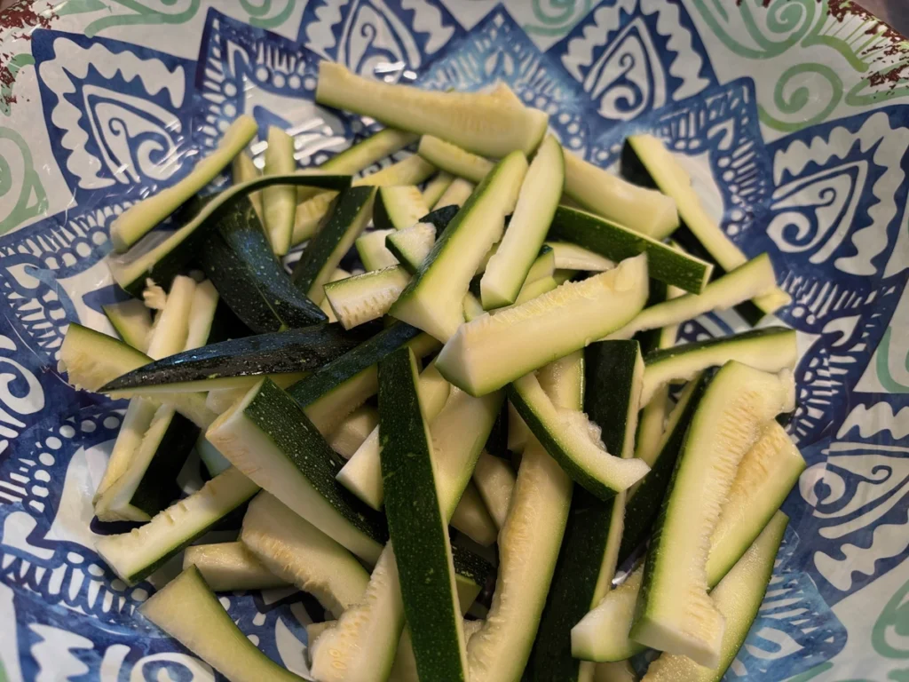 Air Fryer Smoked Paprika Zucchini Fries air fryer smoked paprika zucchini fries cut