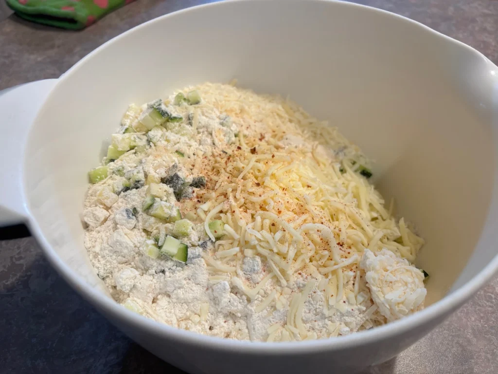 Zucchini Parmesan Mozzarella Patties zucchini parmesan mozzarella patties dry ingredients